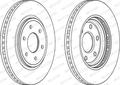 Ferodo DDF176-1 - Спирачен диск vvparts.bg