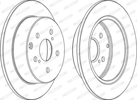 Ferodo DDF1704C - Спирачен диск vvparts.bg