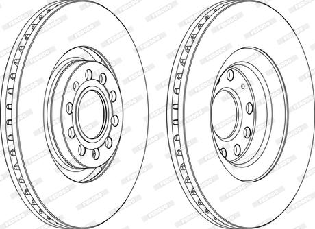 Ferodo DDF1705C-1-D - Спирачен диск vvparts.bg