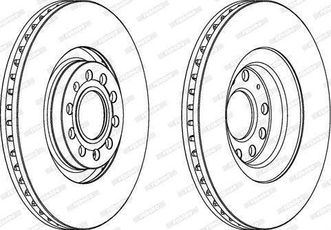 Ferodo DDF1705 - Спирачен диск vvparts.bg