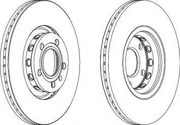 Ferodo DDF1707C-1 - Спирачен диск vvparts.bg