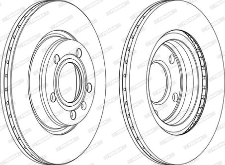 Ferodo DDF1708C-1-D - Спирачен диск vvparts.bg