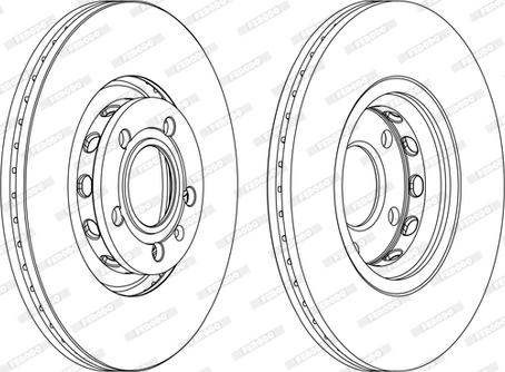 Ferodo DDF1707C-D - Спирачен диск vvparts.bg