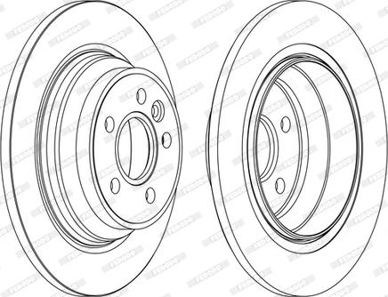 Ferodo DDF1719C-1-D - Спирачен диск vvparts.bg