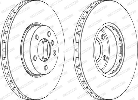 Ferodo DDF1714C-1-D - Спирачен диск vvparts.bg