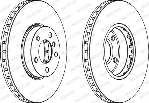 Ferodo DDF1714C-1 - Спирачен диск vvparts.bg