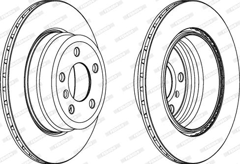 Ferodo DDF1715 - Спирачен диск vvparts.bg