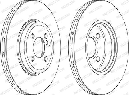 Ferodo DDF1711C-1-D - Спирачен диск vvparts.bg