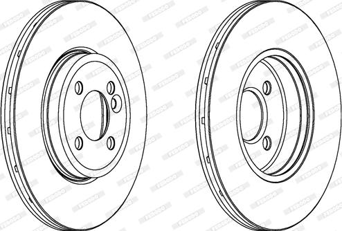 Ferodo DDF1711C - Спирачен диск vvparts.bg