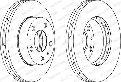 Ferodo DDF1718 - Спирачен диск vvparts.bg