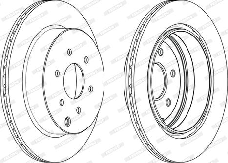 Ferodo DDF1785C - Спирачен диск vvparts.bg