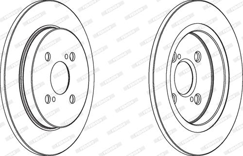 Ferodo DDF178-1 - Спирачен диск vvparts.bg