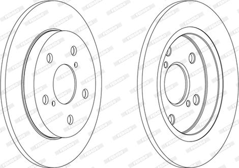 Ferodo DDF1788C - Спирачен диск vvparts.bg