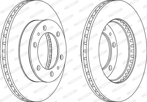 Ferodo DDF1783C - Спирачен диск vvparts.bg