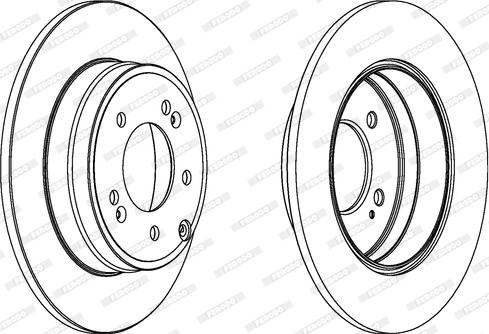 Ferodo DDF1787 - Спирачен диск vvparts.bg