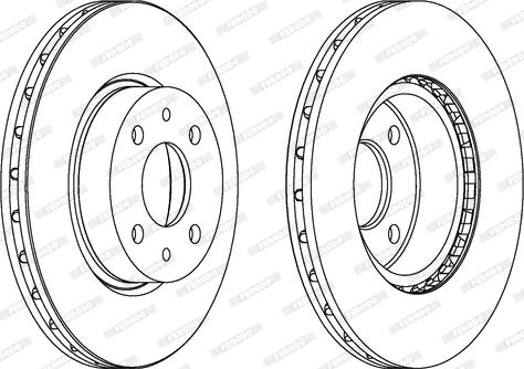 Ferodo DDF178 - Спирачен диск vvparts.bg