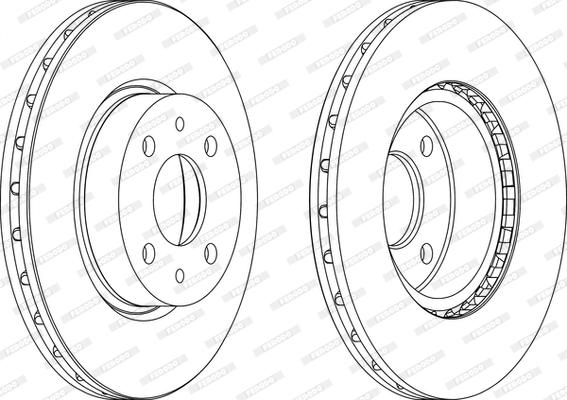 Ferodo DDF178 - Спирачен диск vvparts.bg