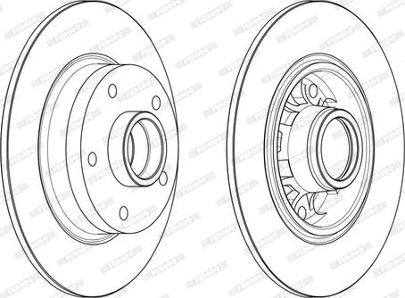 Ferodo DDF1730-1 - Спирачен диск vvparts.bg