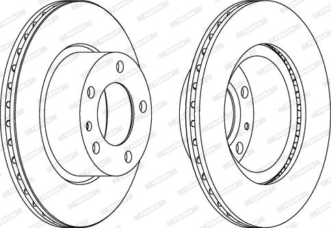 Ferodo DDF173 - Спирачен диск vvparts.bg