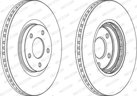 Ferodo DDF1724C-D - Спирачен диск vvparts.bg