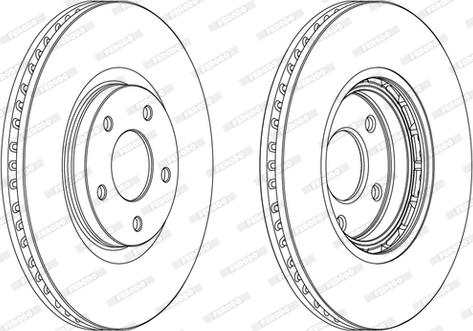 Ferodo DDF1724C - Спирачен диск vvparts.bg