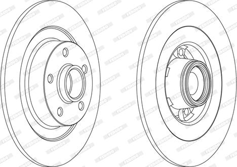 Ferodo DDF1725 - Спирачен диск vvparts.bg