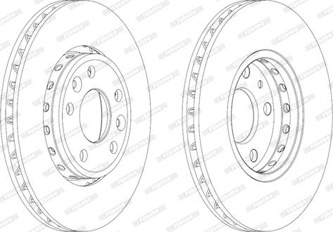 Ferodo DDF1726C - Спирачен диск vvparts.bg