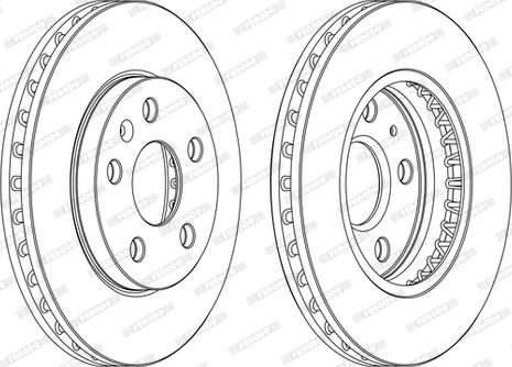 Ferodo DDF1721DSR/L-D - Спирачен диск vvparts.bg