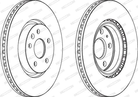 Ferodo DDF1723C - Спирачен диск vvparts.bg