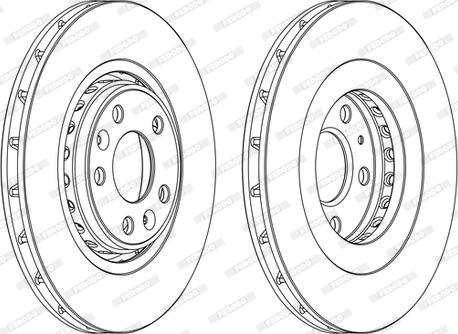 Ferodo DDF1727C - Спирачен диск vvparts.bg