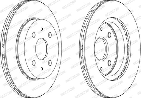 Ferodo DDF1774C - Спирачен диск vvparts.bg