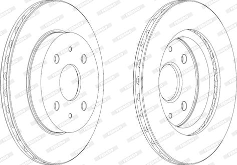 Ferodo DDF1774 - Спирачен диск vvparts.bg