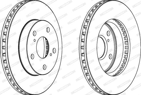 Ferodo DDF806 - Спирачен диск vvparts.bg