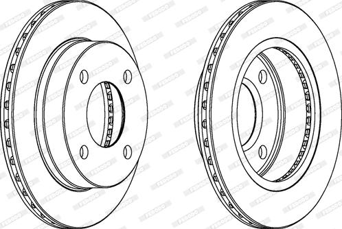 Ferodo DDF807 - Спирачен диск vvparts.bg