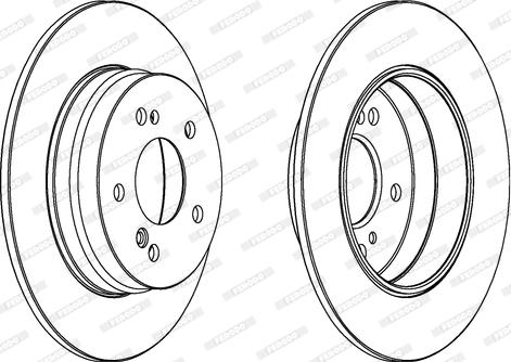 Ferodo DDF819 - Спирачен диск vvparts.bg