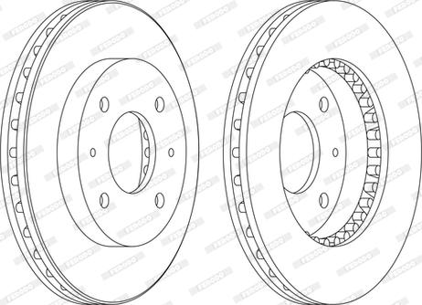 Ferodo DDF885C - Спирачен диск vvparts.bg