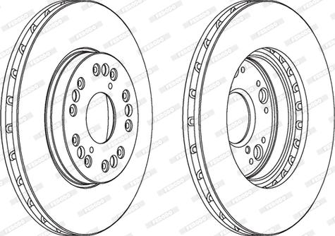 Ferodo DDF883 - Спирачен диск vvparts.bg