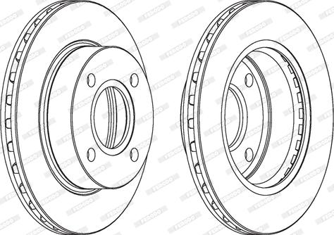 Ferodo DDF887 - Спирачен диск vvparts.bg