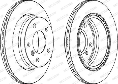 Ferodo DDF831 - Спирачен диск vvparts.bg