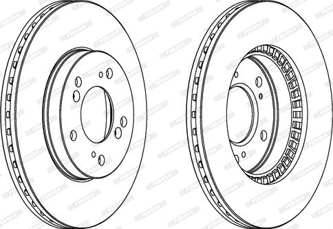 Ferodo DDF829 - Спирачен диск vvparts.bg