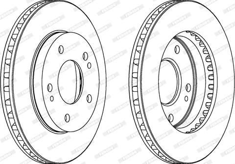 Ferodo DDF824 - Спирачен диск vvparts.bg