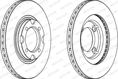 Ferodo DDF394 - Спирачен диск vvparts.bg