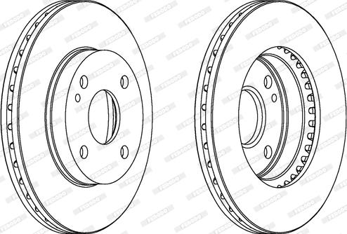 Ferodo DDF393C - Спирачен диск vvparts.bg