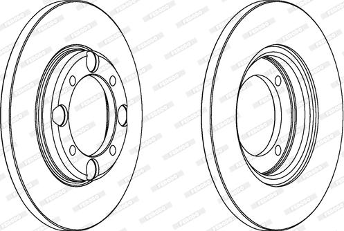 Ferodo DDF343 - Спирачен диск vvparts.bg