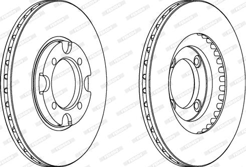 Ferodo DDF342 - Спирачен диск vvparts.bg