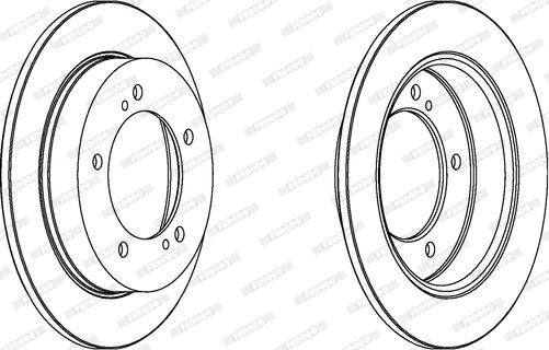 Ferodo DDF351C - Спирачен диск vvparts.bg