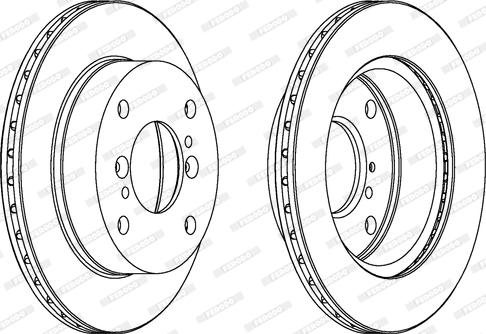 Ferodo DDF352 - Спирачен диск vvparts.bg