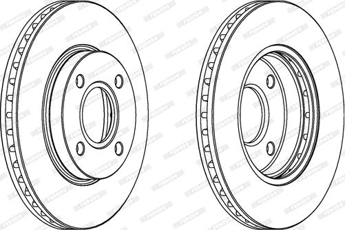 Ferodo DDF364C - Спирачен диск vvparts.bg