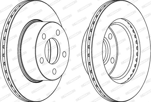 Ferodo DDF367 - Спирачен диск vvparts.bg