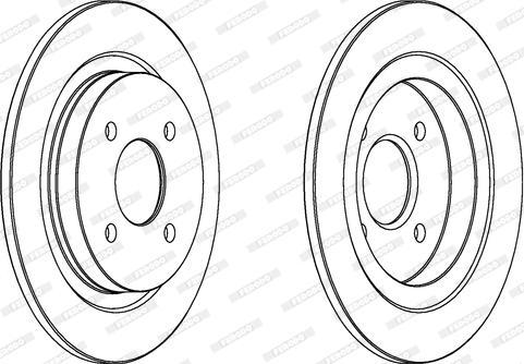 Ferodo DDF388 - Спирачен диск vvparts.bg